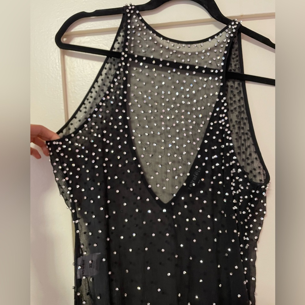 Retrofete Carmella Embellished Chiffon Dress - image 7